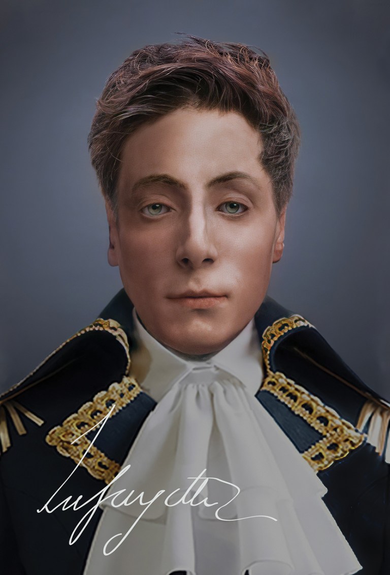 The Real Face of the Young Marquis de Lafayette Postcard